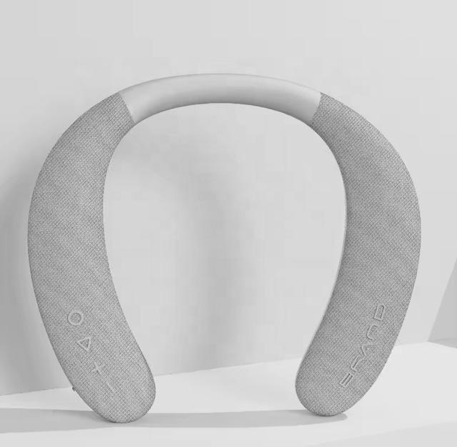 Soft Silicone Neckband for Morning Jogging Evening Runs Comfort-Focused Wireless Audio Accessory Neck-Hanging Bluetooth Speaker