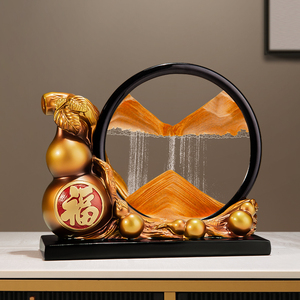 Escultura de Ciervo Pintada con Arena de Calabaza, Decoración para el Hogar, Sala de Estar, Mueble de TV, Oficina, Regalo de Inauguración de Casa - Product Image 2