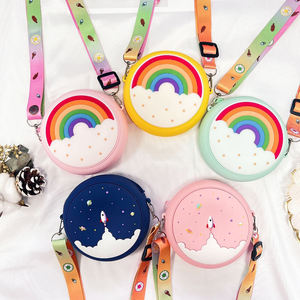 Porte-monnaie en silicone en forme de beignet 3D mignon, sucette arc-en-ciel, sac à clés pour téléphone, cadeau promotionnel pour enfants, <span class=keywords><strong>portefeuille</strong></span> - Product Image 1