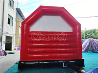 Structure gonflable combinée pour aire de jeux extérieure avec toboggan, château gonflable pompier, parcours d'obstacles pour enfants, château gonflable avec toboggan et zone de saut