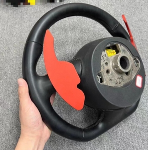 Volant sport en cuir PU et alliage d'aluminium d'origine pour <span class=keywords><strong>Audi</strong></span> <span class=keywords><strong>RS</strong></span> A1 <span class=keywords><strong>A3</strong></span> A4L, 3/4 branches, modifié et amélioré - Product Image 6