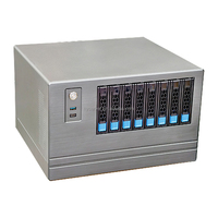 Hot Selling 8Bay MATX NAS Server Case Mid Tower with Type-C Interface Power Supply USB Front Port and Fan in Stock