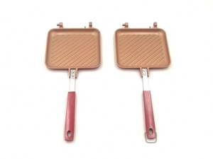 <span class=keywords><strong>Sandwichera</strong></span> y Tostadora Panini Antiadherente Japonesa, Sartén de Doble Cara con Fondo de Inducción, Máquina para Hacer Waffles - Product Image 3