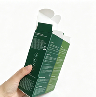 Cajas de Cartón Blancas Plegables para Empaque de Cosméticos y Cuidado de la Piel, Impresión Personalizada con Logotipo en Relieve