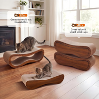 Meilleure Vente : Griffoir pour chat en carton courbé, lit-canapé ondulé, haute densité, non toxique, pour chats d'intérieur