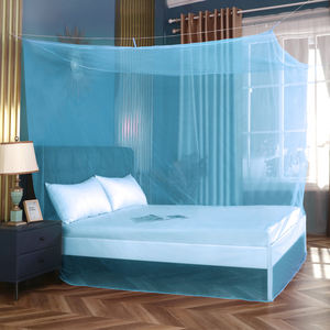 תליית עיצוב מלבני קיפול יתושים רשת אוהל פוליאסטר גדול עבור קמפינג בחוץ ושימוש בנסיעות - Product Image 2