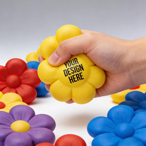 Lot de 24 Boules Anti-Stress Moelleuses en Forme de Fleur – Jouets Sensoriels en Silicone pour Distributeurs Automatiques et Achats d'Impulsion en Supermarché - Product Image 4