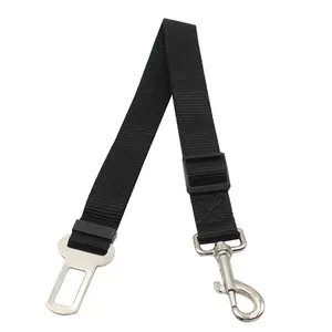 Clássico Cor Sólida Pet Dog Cat Chumbo Alça Ajustável Buckle Pet Leash Dog Car Seat Belt Com Ajuste de Metal Buckle