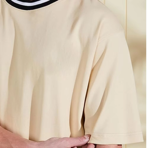 Camisetas de Punto de Poliéster/Algodón con Logotipo Personalizado para Hombre, Ecológicas, Anti-Pilling, Corte Regular, Precio Bajo - Product Image 2