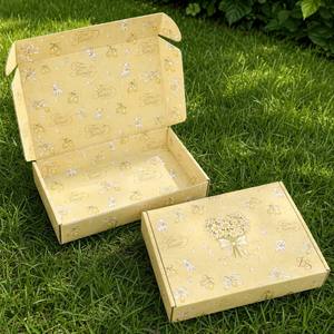 Cajas de Regalo Plegables de Cartón Corrugado de Alta Gama Personalizadas, Cajas de Embalaje Rígidas para Regalos de Navidad, Utilizadas para Empaque de Regalos de Lujo - Product Image 1