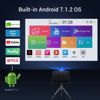 Projecteur intelligent portable DLP Android avec pavé tactile, mini projecteur de poche pour cinéma maison et extérieur