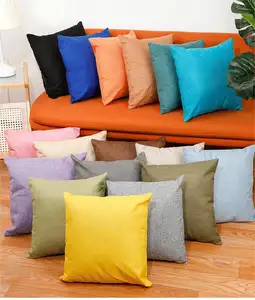 Modern Simple Linen Pillow Thickened Bed Pillow Sets Car Backrest Cushion Sofa Cushion Lumbar Pillow Printing Wholesale