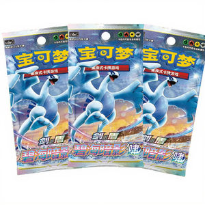 批发Poke Mon EX游戏卡Poke Mon扑克牌PS国产TCG助推器包超薄Xiaoa Zhu棋盘游戏礼品来自中国 - Product Image 3