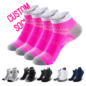 Oem مخصص القطن المطرز تصميم الجوارب التطريز شعار القطن الجوارب تخصيص شعار مخصص الرياضة الرجال الجوارب - Product Image 1