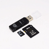 Adaptador Externo USB 3.0 T01, Lector de Tarjetas TF y SD con Ranura para Tarjetas de Memoria Flash, Plug and Play, para Computadora Portátil, Computadora de Escritorio y TV