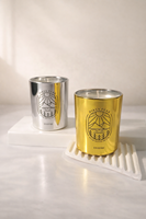 Bougie parfumée de luxe OEM plaquée électrolytiquement, boîte cadeau sur mesure, choix de cadeau haut de gamme
