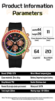 VVS Montre Homme Chronographe Quartz Six Aiguilles Lumineuse Date 30M Étanche Affaires OEM Logo Personnalisé Vente Gros 2026