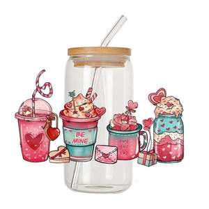 Prêt à expédier <span class=keywords><strong>maman</strong></span> professeur fille noire UVDTF UV-DTF tasse gobelet autocollant UV DTF tasse Wrap transferts pour 16 oz 16 oz Libbey verre peut - Product Image 3