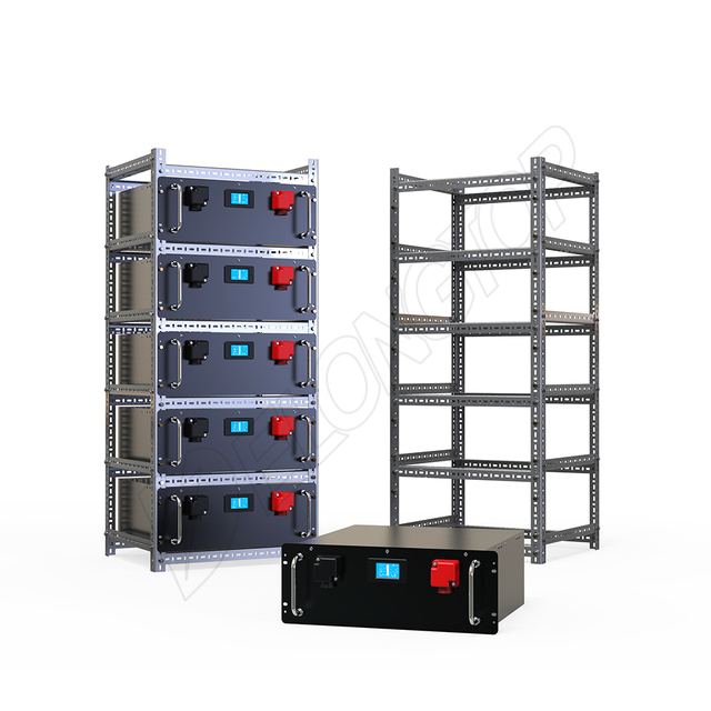6000 Cycle Rack Mounted 5KW 10KW 48V 100Ah Batterie Telecom Battery Pack 48V LifePO4 Solar Rack LifePO4 5Kwh Battery