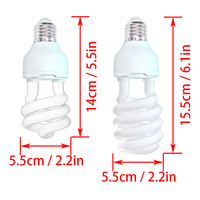 Ampoule UV 5.0 10.0 13w 26w pour vivarium, terrarium, lampe fluorescente UVB pour reptiles, lampe UV compacte
