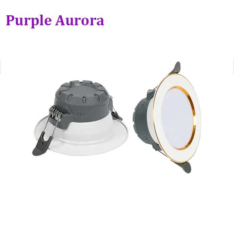 Led trong nhà xuống ánh sáng đèn Đèn thương mại vòng có thể điều chỉnh Spotlight khách sạn downlights