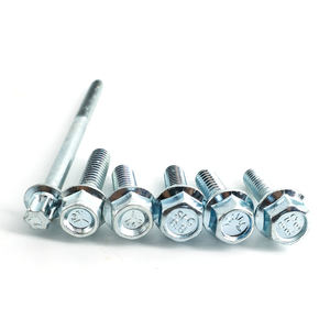 Pernos de Brida de Acero Inoxidable, <span class=keywords><strong>Dimensiones</strong></span> DIN6921, Zincados, M6 M10 M12, Dentados, Dorados, de Titanio, <span class=keywords><strong>Perno</strong></span> de Brida Hexagonal Allen - Product Image 2