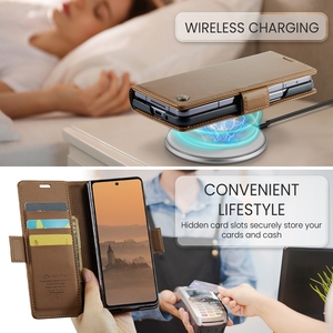 Caseme <span class=keywords><strong>023</strong></span> PU Funda de cuero con tapa con ranuras para tarjetas Soporte de billetera Funda protectora para teléfono móvil para <span class=keywords><strong>Samsung</strong></span> <span class=keywords><strong>Galaxy</strong></span> Z Fold 7 - Product Image 3
