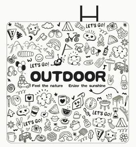 Foldable Waterproof Square Mat Thickened Outdoor <b>Camping</b> Beach <b>Blanket</b> Portable Carry Strap Chunyafang Material Picnic - Product Image 2
