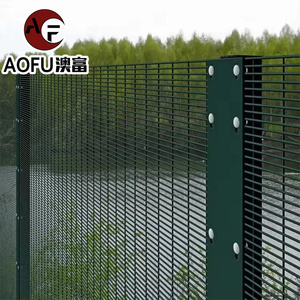 Valla antiescalada 358 y puerta de jardín engrosada a prueba de podredumbre, valla duradera para agricultura al aire libre, paneles de valla de malla de alta seguridad con poste - Product Image 6