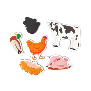 Su richiesta per bambini con copertina rigida stampa di libri in fattoria divertente con amici animali magnetici <span class=keywords><strong>libro</strong></span> occupato e scatola regalo - Product Image 6