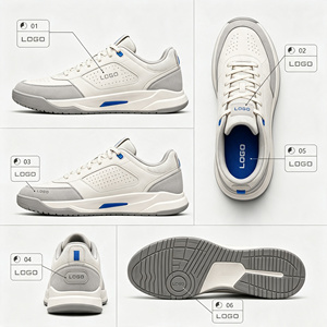 Nouvelles baskets montantes décontractées pour hommes en cuir PU à semelle épaisse, respirantes, style urbain, pour le skateboard - Product Image 6