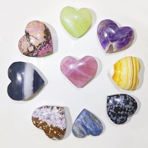 Vente en gros de cristal naturel de haute qualité polissage matériau mixte cœur <span class=keywords><strong>pierre</strong></span> de palmier pour la décoration - Product Image 4