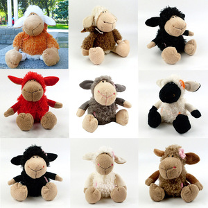 Juguete de Peluche de Cordero de Siete Colores en Existencia, Piel de <span class=keywords><strong>Lobo</strong></span>, Oveja con Flor, Muñeco de Animal, Muñeco de Cordero, Regalo - Product Image 2
