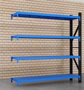 Estantería Metálica de Acero Laminado en Frío de 4 Niveles y 1200 kg, Resistente, de Una Cara, <span class=keywords><strong>para</strong></span> Supermercado, Certificación CE, Electrostática - Product Image 1