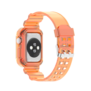 IVANHOE – bracelet Sport pour Apple Watch série 6 SE 3 4 5, <span class=keywords><strong>Silicone</strong></span> <span class=keywords><strong>Transparent</strong></span> pour iWatch 5 4, 38mm 40mm 42mm 44mm - Product Image 3