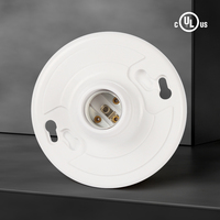 Douille de lampe E26 de haute qualité, nickelée, en caoutchouc, 660W 250V