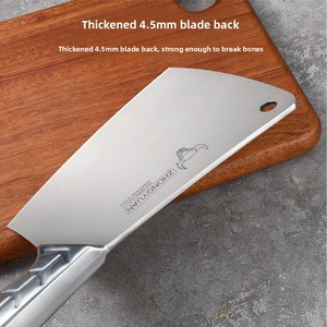 Cuchillo de Cocina de Metal Resistente para Cortar <span class=keywords><strong>Huesos</strong></span> Grandes de Res, para Uso Doméstico y Hotelero, Pulido y con Funda - Product Image 3