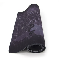 Tapis de souris de bureau personnalisé, bords cousus anti-frayage, caoutchouc texturé spécial, résistant à l'eau, anti-rayures, housse de clavier de jeu