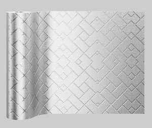 Autocollants muraux en vinyle à rayures quadrillées, insonorisants, imperméables, pour la décoration des hôtels, salons et halls - Vente en gros usine - Product Image 2