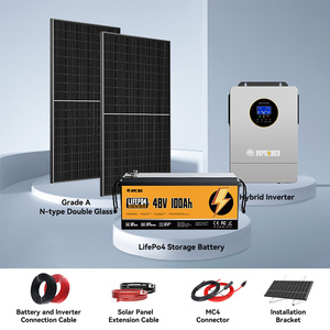 Tất cả trong một biến tần sử dụng nhà 11Kw điện năng lượng mặt trời tắt hệ thống lưới thiết lập hoàn chỉnh đầy đủ Kit lai 11Kw 48V với pin - Product Image 2