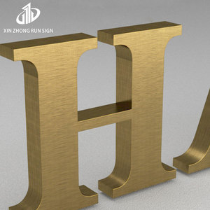 Lettere in Metallo Personalizzate in Acciaio Inox Spazzolato Effetto Specchio Dorato per <span class=keywords><strong>Aziende</strong></span> di Panificazione con Strisce <span class=keywords><strong>LED</strong></span> - Product Image 6