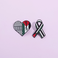 Broches en métal personnalisées Free Palestine, artisanat en émail, alliage dur et souple, badges, forme de broche, technique plaquée pour souvenir