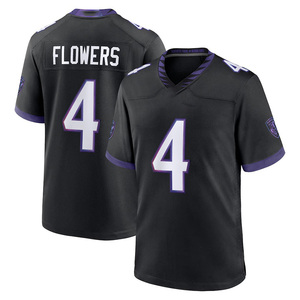 Jersey Sepak Bola Amerika Baltimore Model Baru 2026 Grosir Pria 8 Lamar Jackson 22 Derrick Henry 4 Flowers - Product Image 2