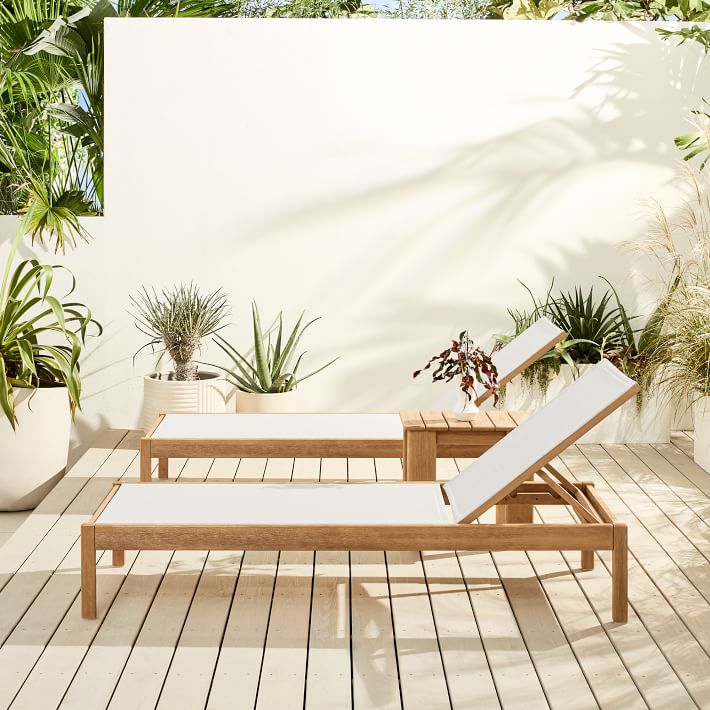 swimming pool teak furniture outdoor lounge chair chaise loungers bed beach chair