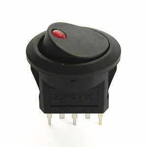 สวิตช์กันน้ำแบบ SPDT ทรงเรือ ขาสามขา สองเกียร์ รุ่น HM-KCD1-3 10A 12V IP68 - Product Image 1