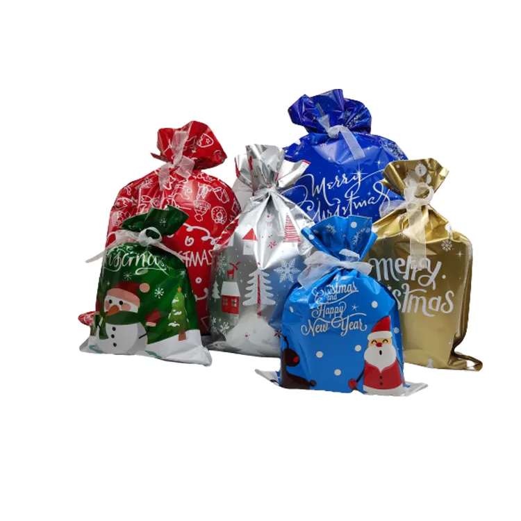 Sacchetti di caramelle per biscotti di Goodies per confezioni regalo di natale in plastica di natale