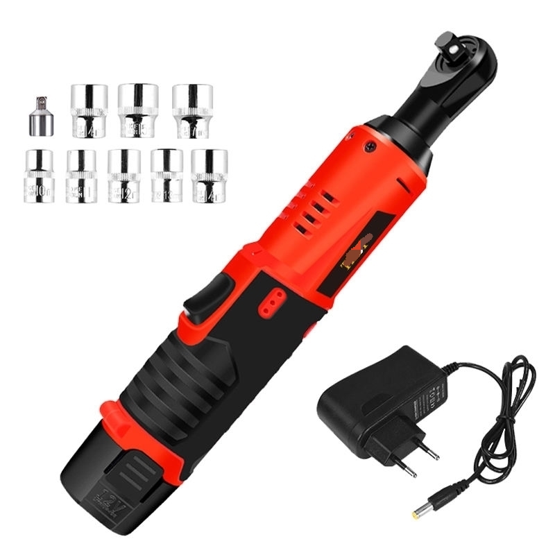 12V Multifunctional Ratcheting Socket Wrench Set 3/8 Inch Cordless Power Tools Mini Ratchet Wrench Electric Ratchet