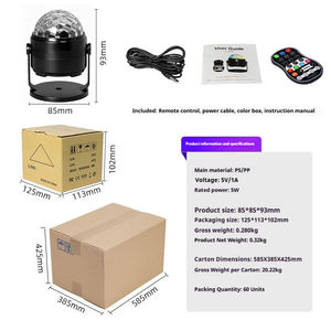 Projecteur Laser LED Universel pour DJ, Mini Balise <span class=keywords><strong>Disco</strong></span> à Changement de Couleurs avec Télécommande, Idéal pour Clubs et Vente en Gros - Product Image 4