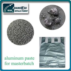 Pigment d'aluminium à faible teneur en COV, en forme de pièce d'argent, haute brillance, taille de particules 13 µm, <span class=keywords><strong>pâte</strong></span> pour masterbatch, emballage 25 kg/tambour - Product Image 6