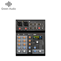 GAX-MQ4 Console de mixage multifonctionnelle 4 canaux avec interface audio 24 DSP pour les performances et la production musicale